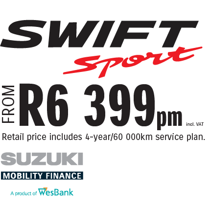 Swift Sport 1.4 TURBO MT MC-Oct-2